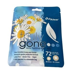 NWT Truly Clear Acne Pimple Patches for Face & Body Hydrocolloid Blemish New